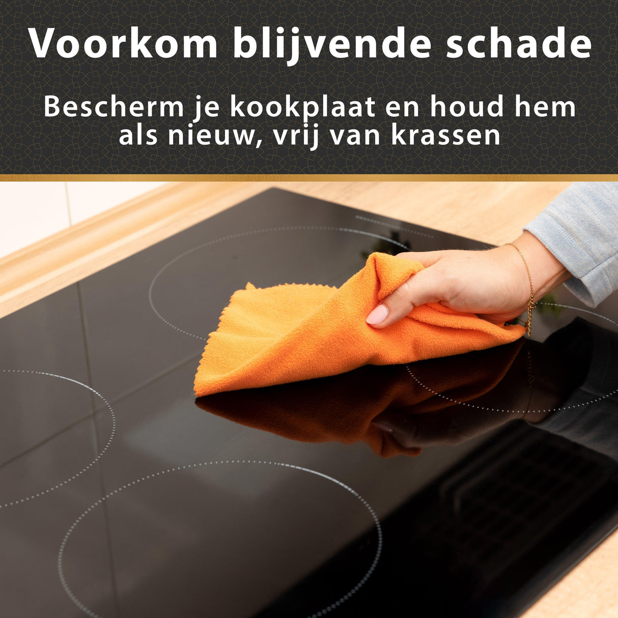 NAZROM® Inductie Beschermer – 1 x Inductie Mat 24*34 cm - Zwart - NAZROM